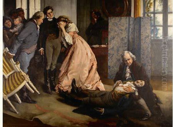 La Mort De Werther by Francois Charles Baude