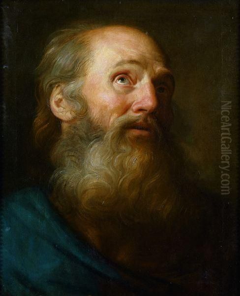 Tete D'homme Barbu Oil Painting by Jean Simon Berthelemy