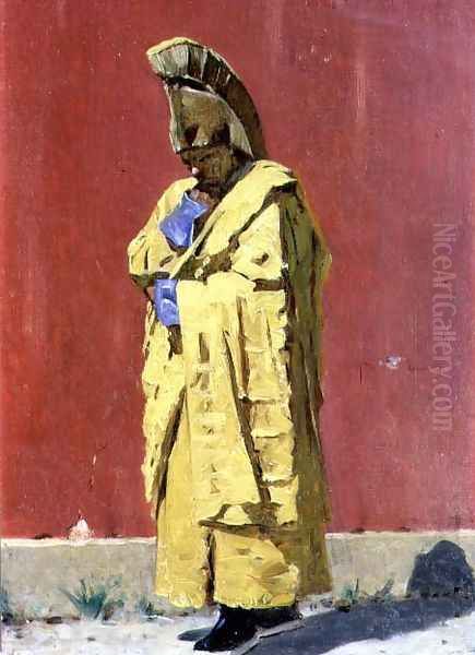 A Kalmyk Lama, 1873 Oil Painting by Vasili Vasilyevich Vereshchagin