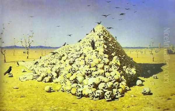 An Allegory of the 1871 War, 1871 Oil Painting by Vasili Vasilyevich Vereshchagin