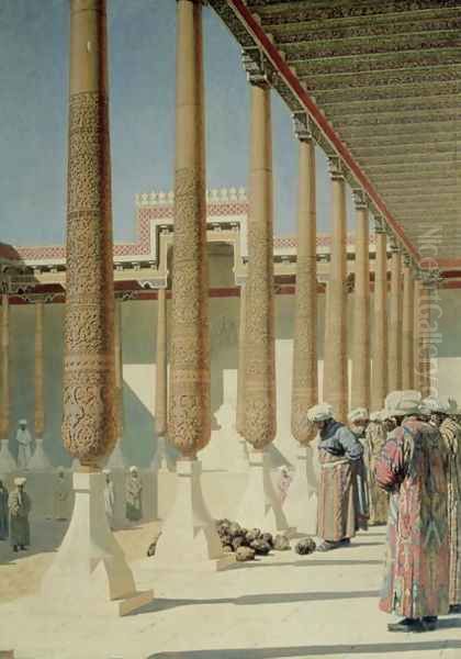 Display of Trophies, 1871-72 Oil Painting by Vasili Vasilyevich Vereshchagin