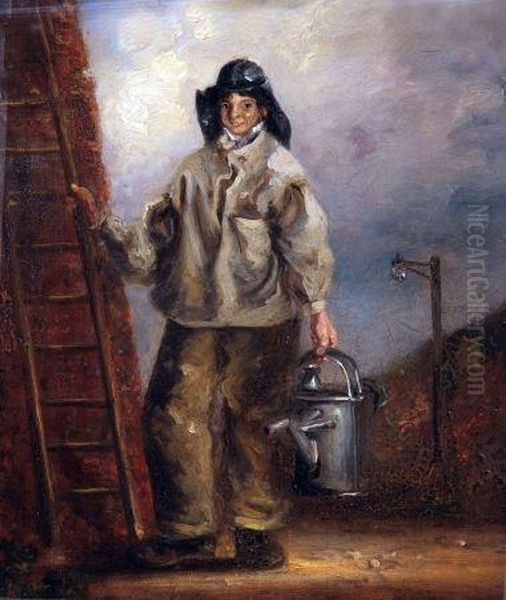 Edmunds, The Last Oil Lamp Lighter, Woodbridge Oil Painting by Thomas Gainsborough