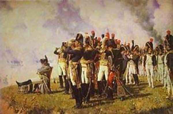 Napoleon I On The Borodino Hights 1897 Oil Painting by Vasili Vasilyevich Vereshchagin