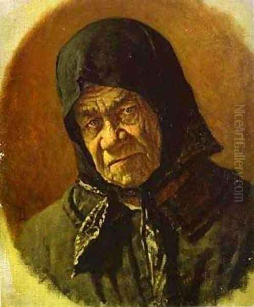 Beggar Ninety Six Years Old 1891 Oil Painting by Vasili Vasilyevich Vereshchagin