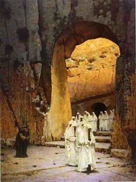 Jerusalem Kings Tombs 1884-1885 Oil Painting by Vasili Vasilyevich Vereshchagin