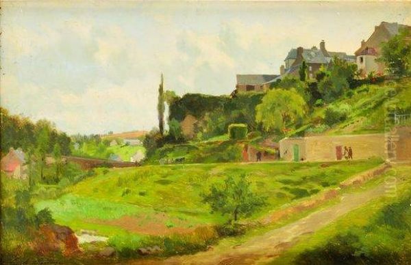 Les Vaux De Cernay Oil Painting by Louis Emile Dardoize