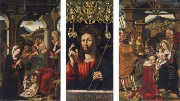 A Triptych Oil Painting by Juan De Espinosa