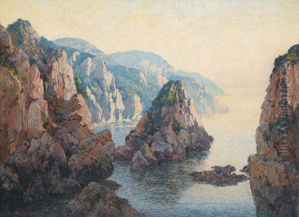 Calanques Vers Bougie Oil Painting by Eugene Francois Deshayes