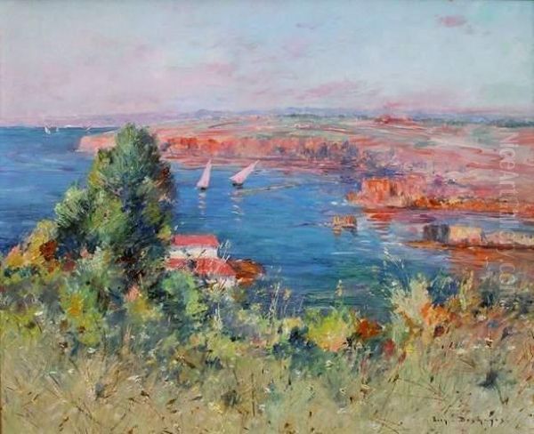 Bord De Mer Mediterraneen Oil Painting by Eugene Francois Deshayes