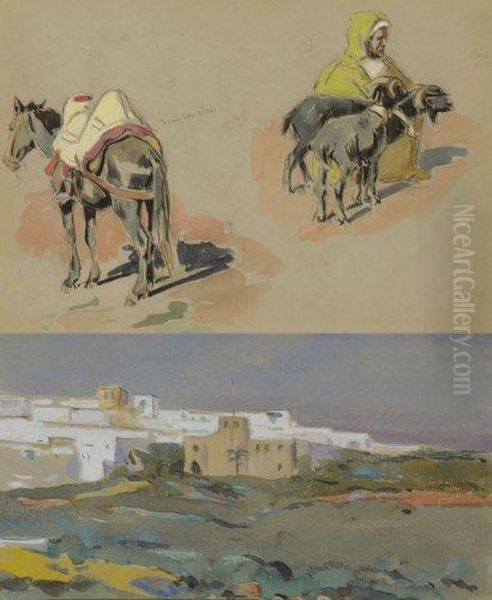 Villes Marocaines Oil Painting by Edouard Doigneau