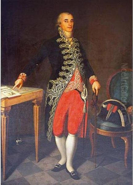 Retrato De Joaquin Cifuentes Y Lopez De Azcutia Oil Painting by Augustin Esteve