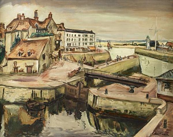 Honfleur Oil Painting by Emile-Othon Friesz