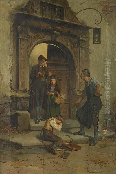 The Lad Is Sorry Oil Painting by Theodore Gerard