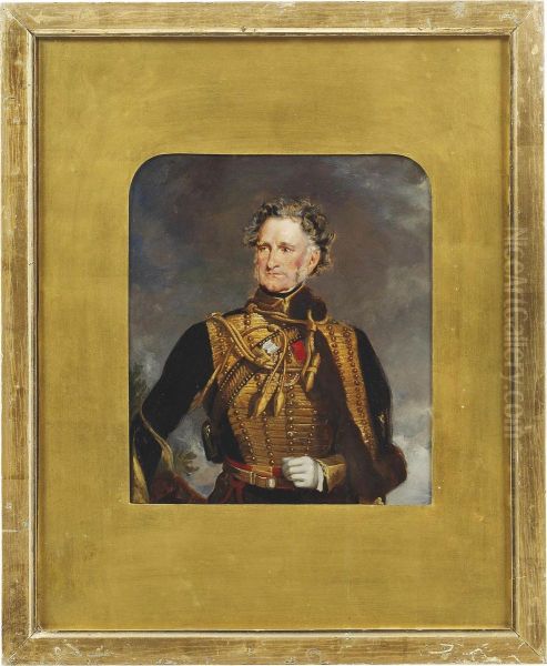 Portrait Of General Henry Lygon Oil Painting by Sir George Hayter