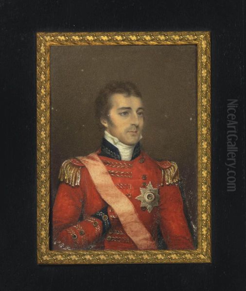 Sir Arthur Wellesley Oil Painting by Robert Home