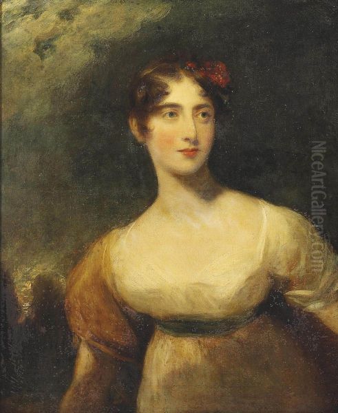 Portrait Of Lady Emily Harriet Wellesley-pole Oil Painting by Sir Thomas Lawrence