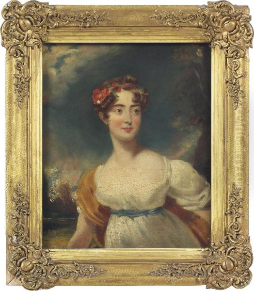 Portrait Of Lady Emily Harriet Wellesley-pole Oil Painting by Sir Thomas Lawrence