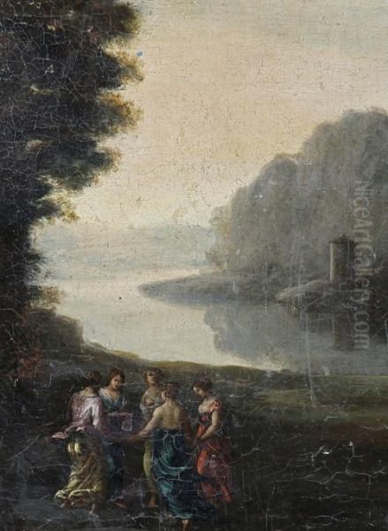 Maidens Dancing by Claude Lorrain (Gellee)