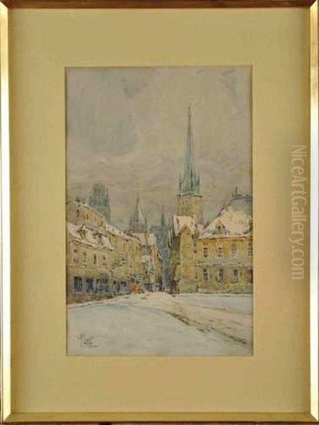 L'epicerie, A Rouen Oil Painting by Rene Leverd