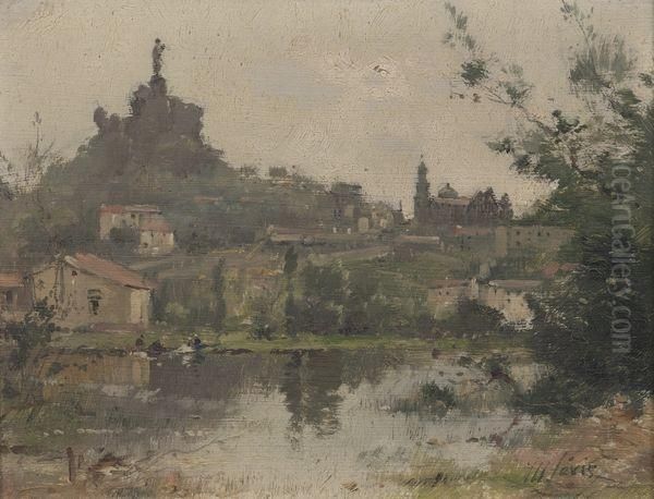 - < Le Puy > Oil Painting by Maurice Levis