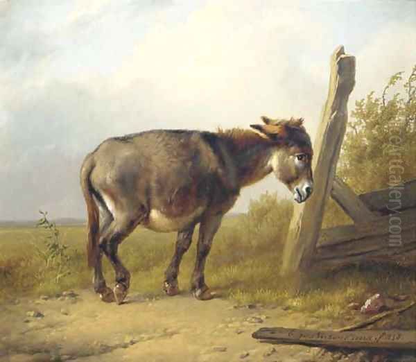 In the pasture Oil Painting by Eugene Verboeckhoven