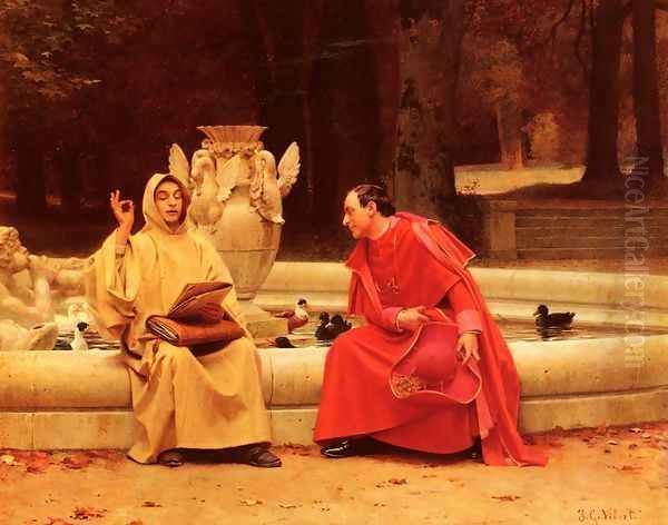 A Fine Point Oil Painting by Jehan Georges Vibert