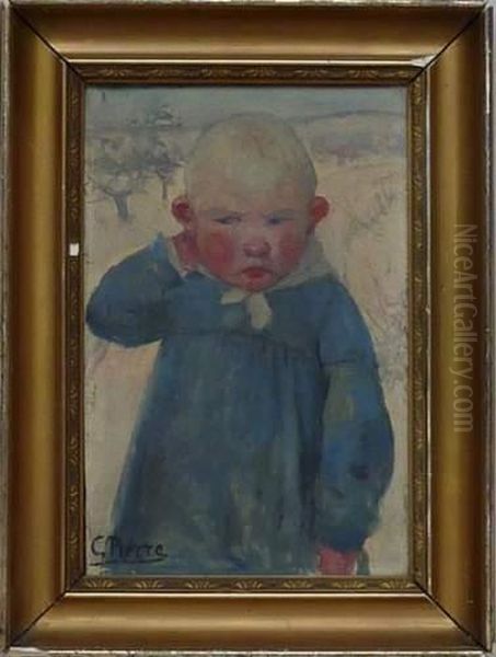  Portrait D'enfant  Oil Painting by Gustave Rene Pierre