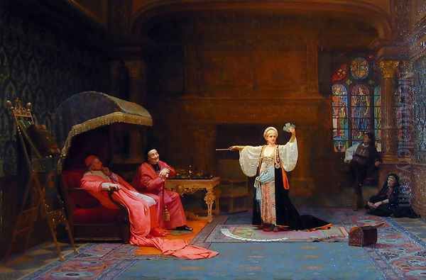 The Fortune Teller Oil Painting by Jehan Georges Vibert