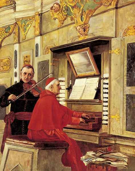 The Duet Oil Painting by Jehan Georges Vibert