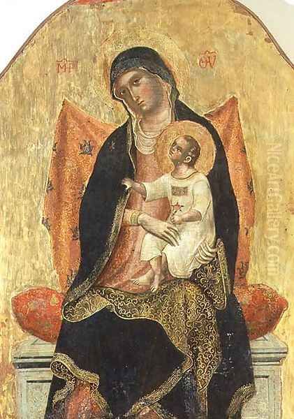 Madonna and Child Oil Painting by Paolo Veneziano