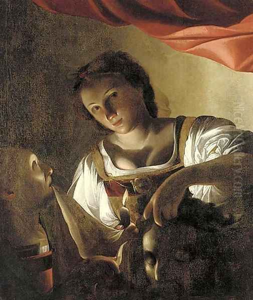 Judith with the head of Holofernes Oil Painting by Paolo Veneziano