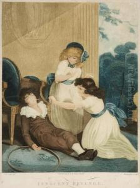 Innocent Mischief Oil Painting by Richard Westall