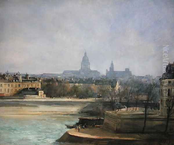 Ile de la Cite, Paris Oil Painting by Antoine Vollon