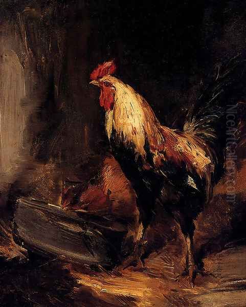 In The Roost Oil Painting by Antoine Vollon