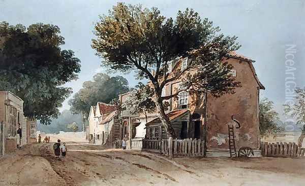 Leyton, Essex, c.1800 Oil Painting by John Varley