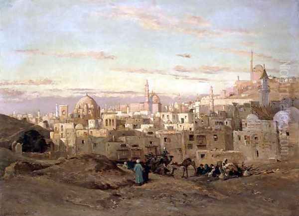 Cairo from the South Oil Painting by John Varley