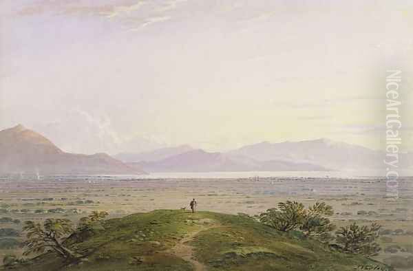 The Plains of Marathon, 1834 Oil Painting by John Varley