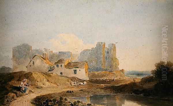 Redland Castle, 1805 Oil Painting by John Varley