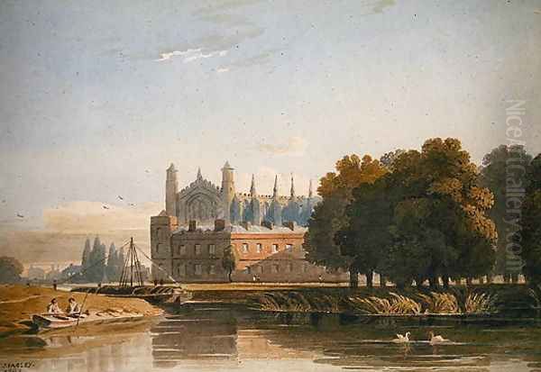 Eton from Crown Corner, 1809 Oil Painting by John Varley