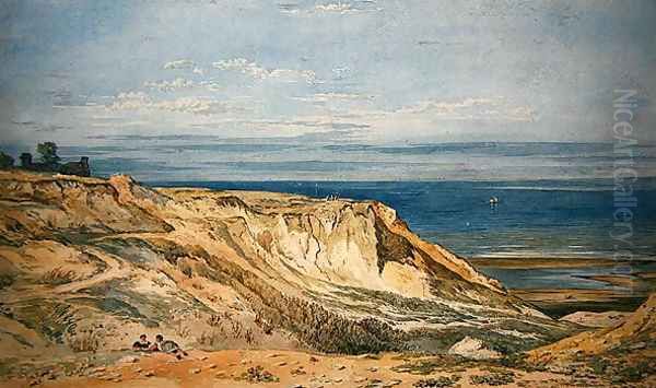 Cliffs at Trimmingham Oil Painting by John Varley