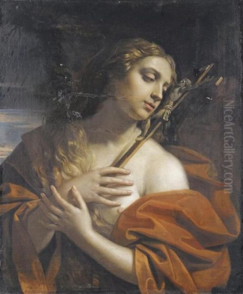 Maddalena Penitente Oil Painting by Benedetto Gennari