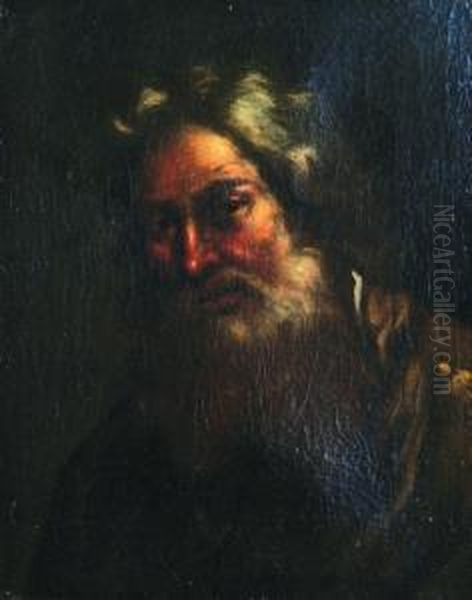 Testa Di Vecchio Oil Painting by Benedetto Gennari