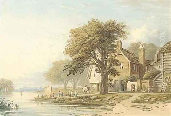 The Thames near Windsor Oil Painting by John Varley