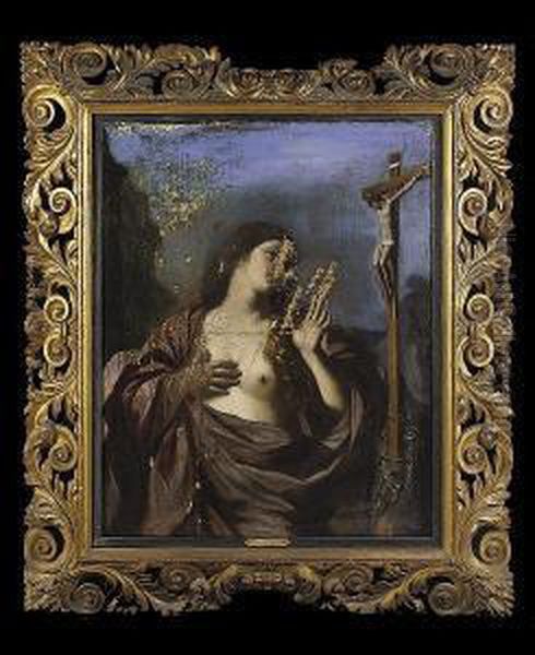 The Penitent Magdalen Oil Painting by Cesare Gennari