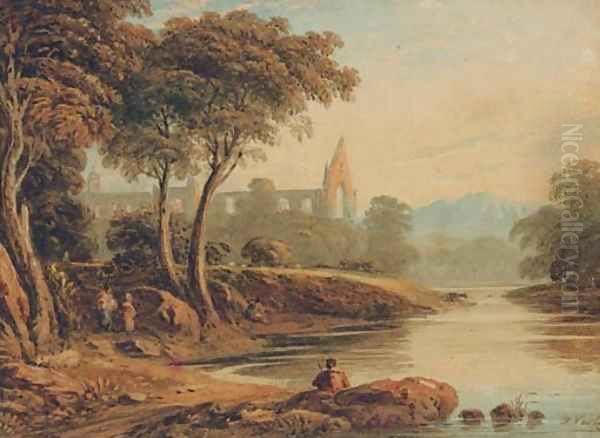 Bolton Abbey, Yorkshire Oil Painting by John Varley