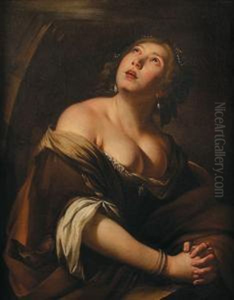 Sainte Catherine D'alexandrie Oil Painting by Artemisia Gentileschi