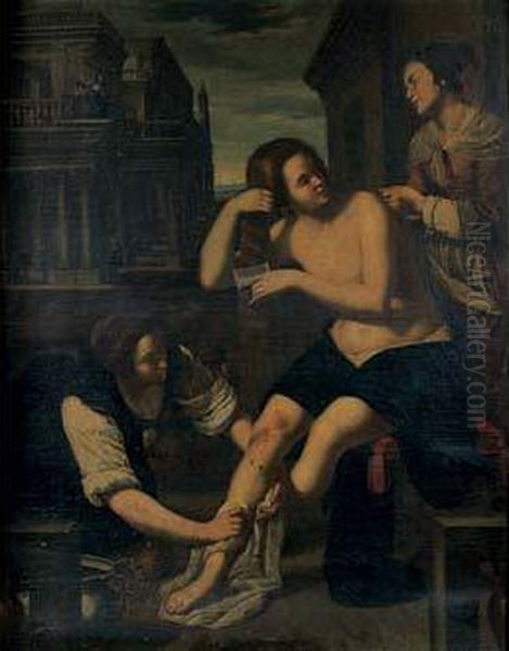 Ecole Napolitaine Du Xviieme Siecle, Atelier De Oil Painting by Artemisia Gentileschi