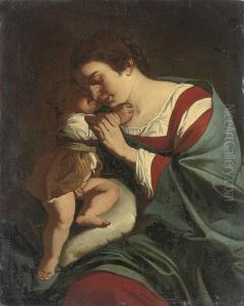 The Madonna And Child Oil Painting by Orazio Gentileschi