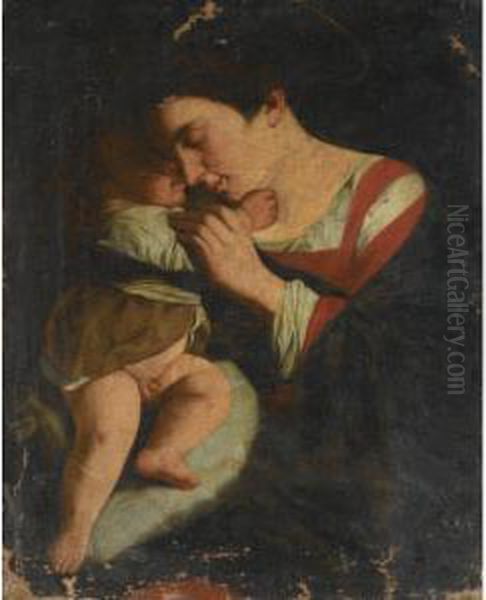 The Madonna And Child Oil Painting by Orazio Gentileschi