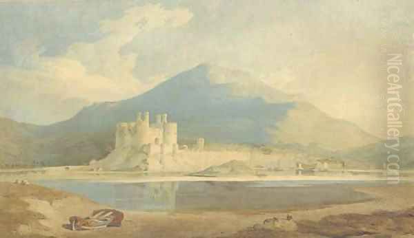 Conway Castle, Wales Oil Painting by John Varley